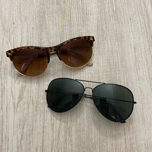 2 pairs of sunglasses bundle
